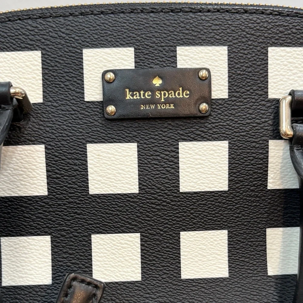 NWT Kate Spade Black and White Carli Grove Purse